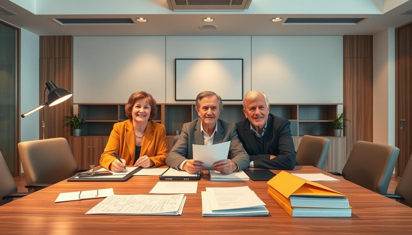 Family elder care planning discussion